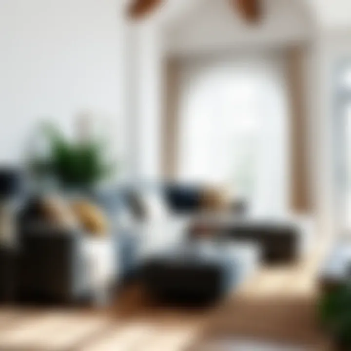 Complemented by Natural Lighting Dark gray sleeper sectional complemented by natural lighting