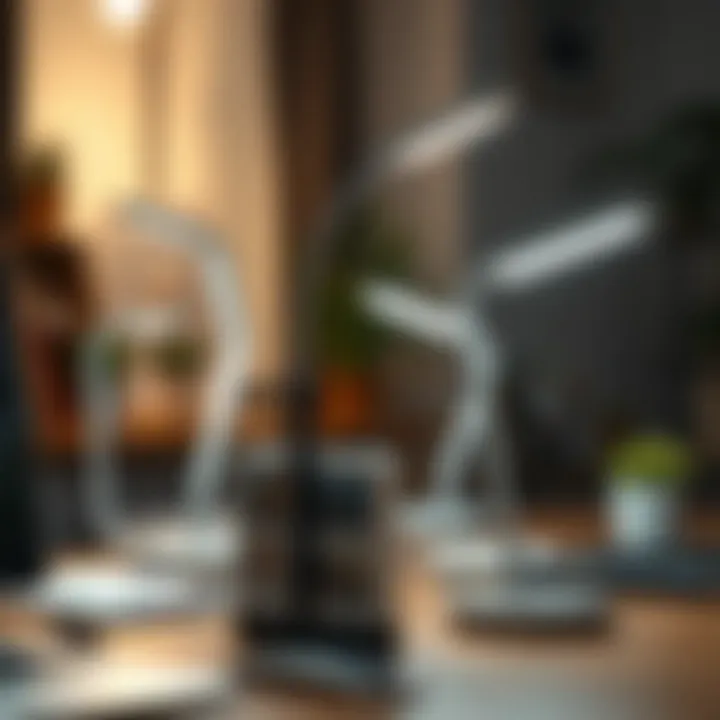 Types of LED Lamps for Workspaces An illustration highlighting different types of LED lamps for various workspace environments
