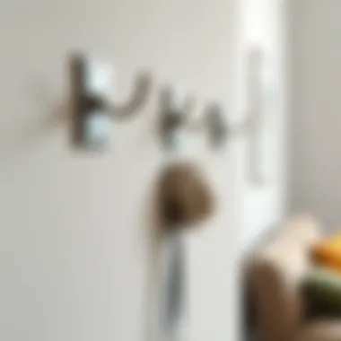 Installation of Extended Wall Hooks Installation of extended wall hooks demonstrating ease and versatility