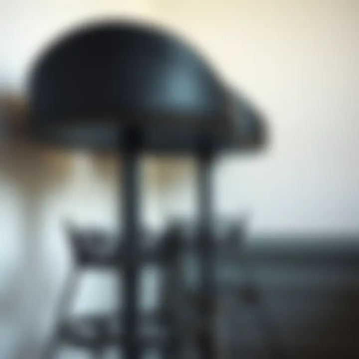 Aesthetic appeal of a vintage bar stool featuring ornate metal footrests