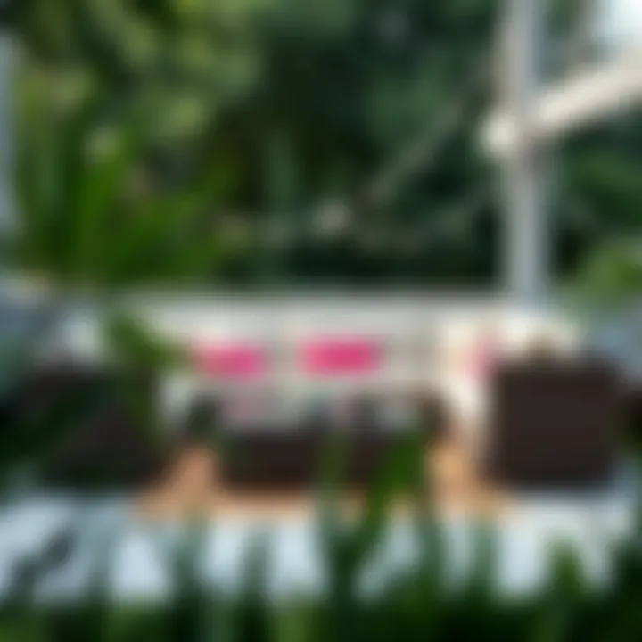 Luxurious Outdoor Couch Set Luxurious outdoor couch set with vibrant cushions