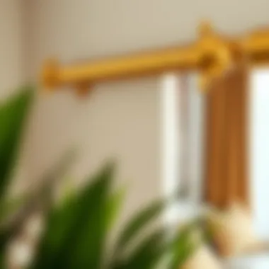 Notable The Versatility of Brushed Gold Tension Rods in Interior Design Notable The Versatility of Brushed Gold Tension Rods in Interior Design