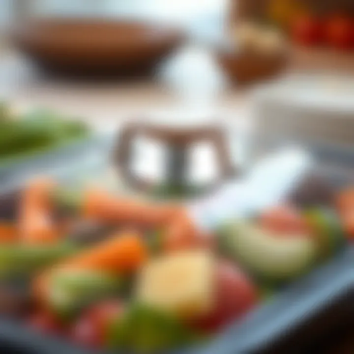 Preservation of Freshness Close-up of lid preserving the quality of vegetables