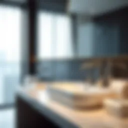 Elegant bathroom accessories showcasing modern design