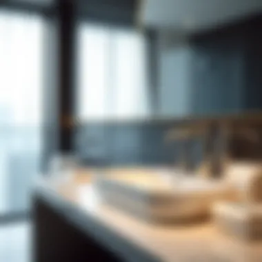 Elegant bathroom accessories showcasing modern design