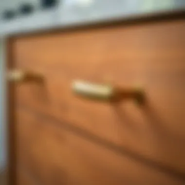 Installing Drawer Pulls: Size Matters Installation of drawer pulls showcasing different sizes