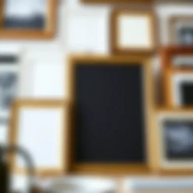 A collection of different 8x10 frames with various matte colors and styles