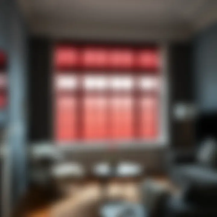 Velvet Shades in Minimalist Design Velvet window shades complementing a minimalist interior design