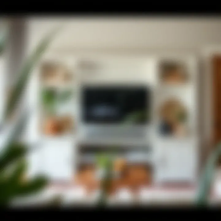 Artful Arrangement: Styling Your White Wood Unit White wood entertainment unit styled with decorative accents